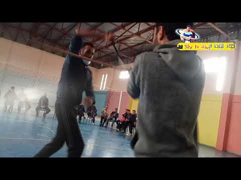 العصا التقليدية مع الشيخ معمر كلة و قناديزوا ابو لحسن فتح صالة مطرق في بلدية بوقادير ج3