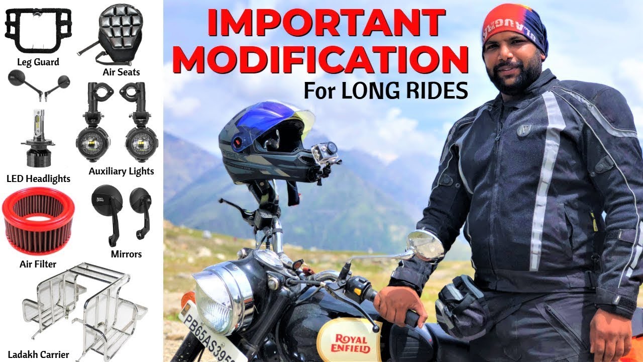 Essential Modifications For Leh Ladakh & Long Ride | ये काम Bike में जरूर करवाये