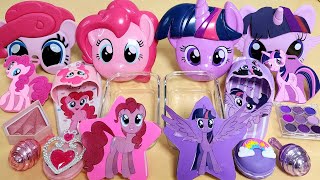 My Little Pony Purple vs Pink Slime Mixing Makeup,Parts Into Slime! Satisfying Slime Video #ASMR