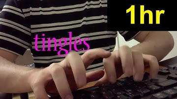 1 Hour Fast and Aggressive ASMR Old Keyboard Scratching & Tapping