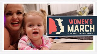 Womens March LA 2018 with Mini Mama Vlog 120