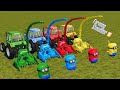 COLORS MINIONS CORN CHAFF MAKING W COLOR SILAGE HEADER JOHN DEERE TRACTOR Farming Simulator 19