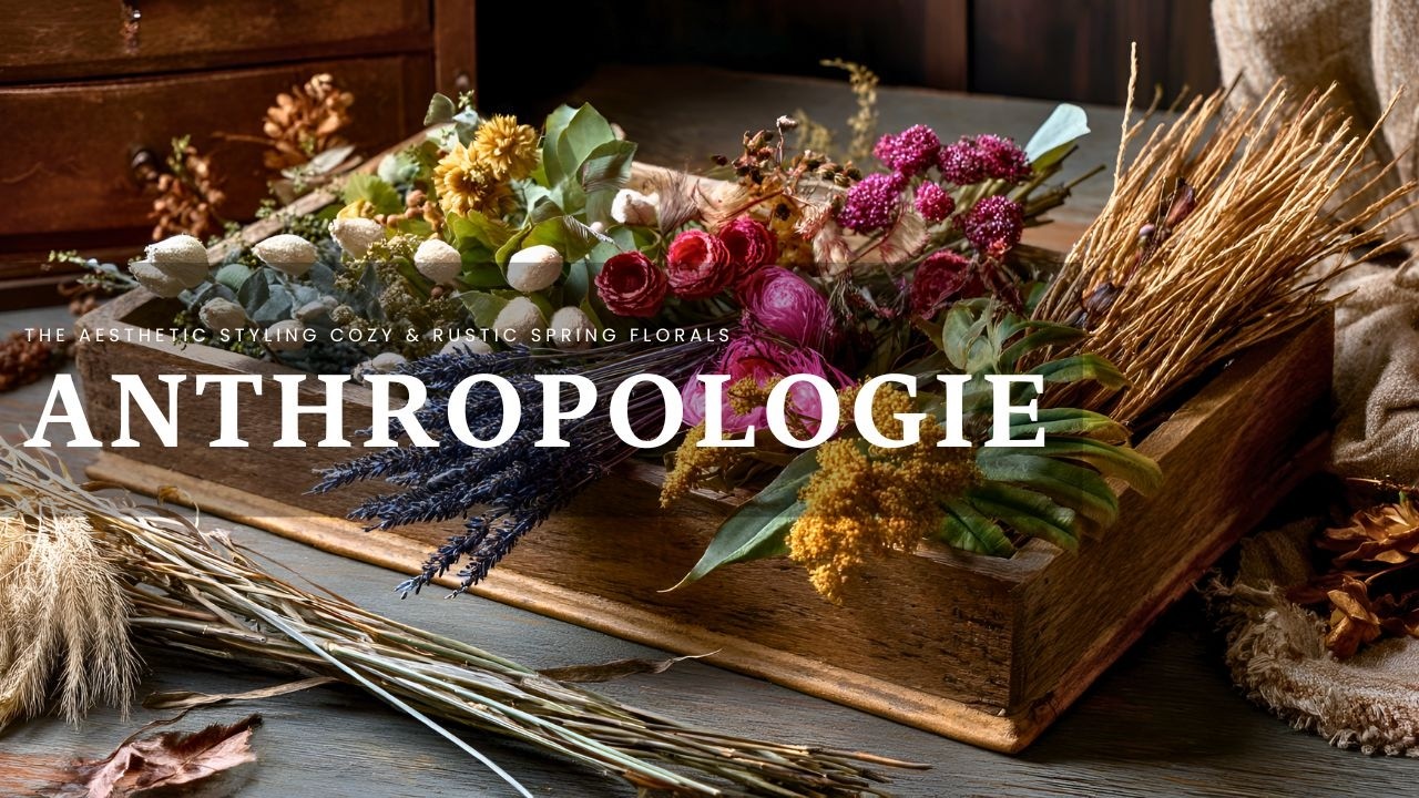 The Anthropologie Aesthetic: Styling Cozy & Rustic Spring Florals