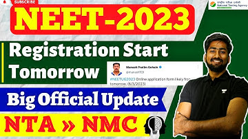 NEET 2023 APPLICATION FORM Official 🔥| NEET 2023 LATEST NEWS TODAY | NEET 2023 Registration Start.?