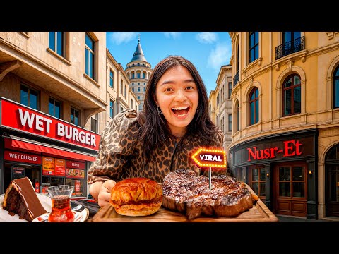 I Tried Istanbul’s Most Viral Foods 🇹🇷 | San Sebastian, Wet Burger, Nusr-Et – Hype or Nah?