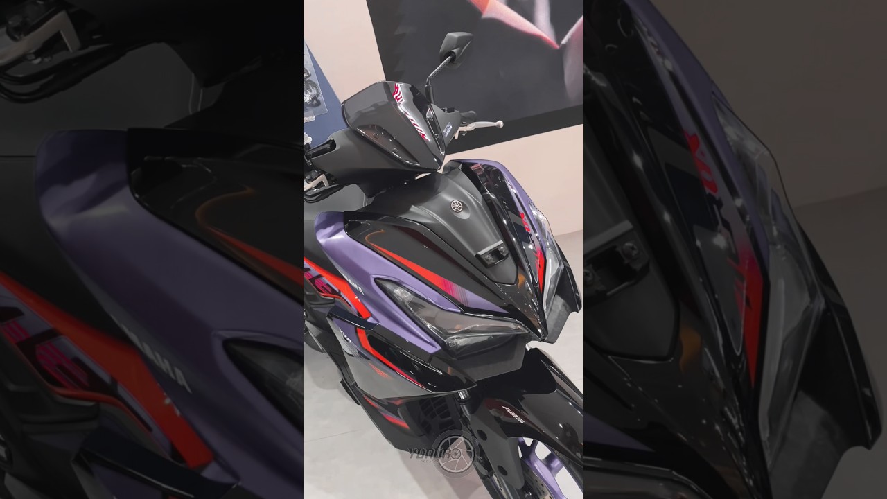 PENAMPAKAN DARI DEKAT WARNA BARU AEROX ALPHA CYBERCITY MATTE PURPLE BLACK 2026
