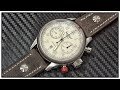 Hanhart PIONEER TwinControl (WEIS) Automatik Chronograph Armbanduhr | Uhr Clock Watch (1/3)