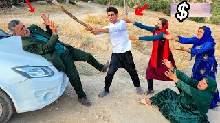 Mother-in-law protects her daughter-in-law from an attack by an old suitor