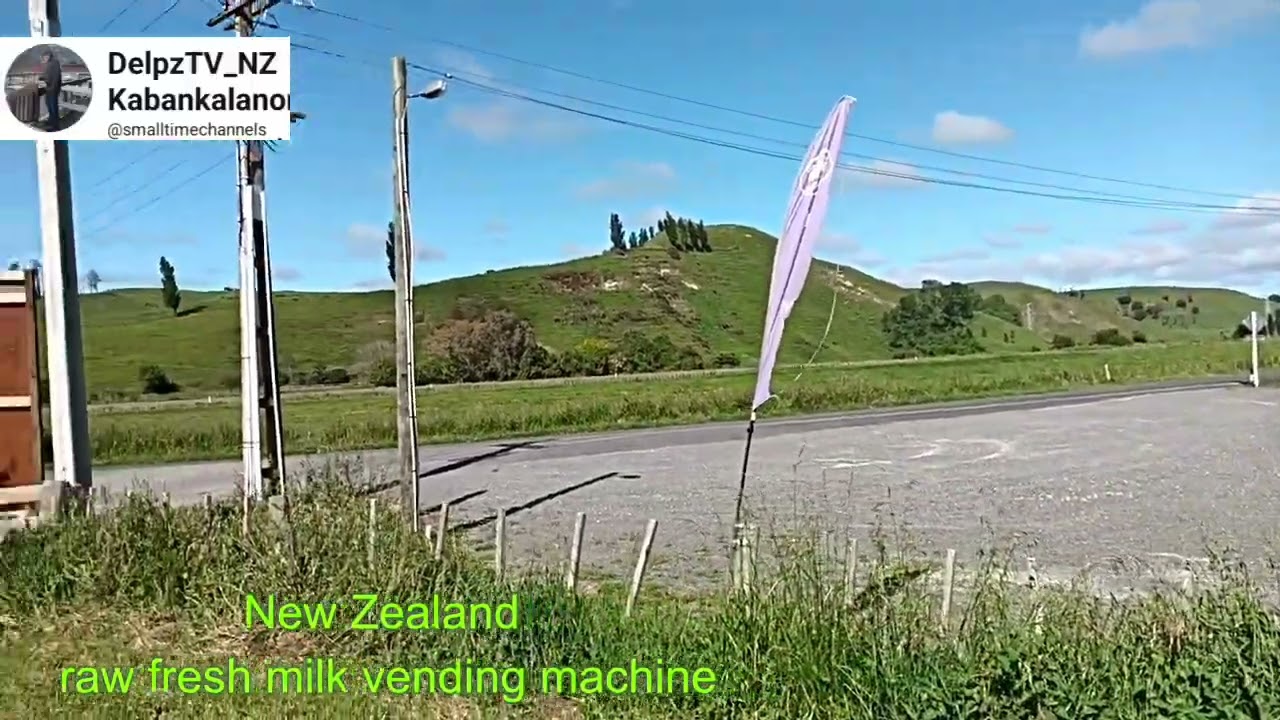 The New Zealand raw fresh milk vending machine 
