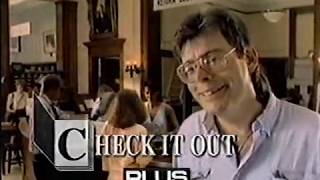 Stephen King January 1992 Library Tv Ad \