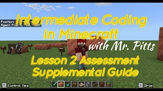 Celebrity Intermediate Coding in Minecraft - Lesson 2: Variables Assessment Challenge Supplemental #minecraft Profile