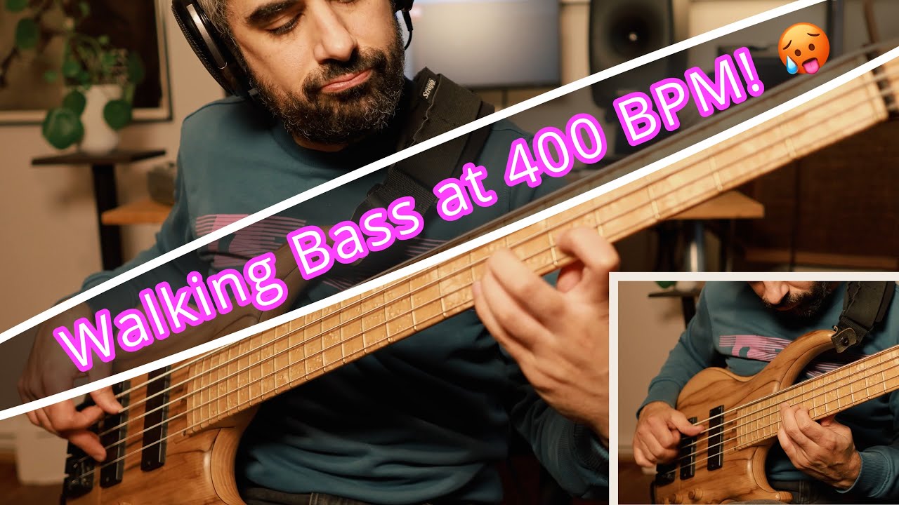 Walking-BASS at 400 BPM! 🥵 