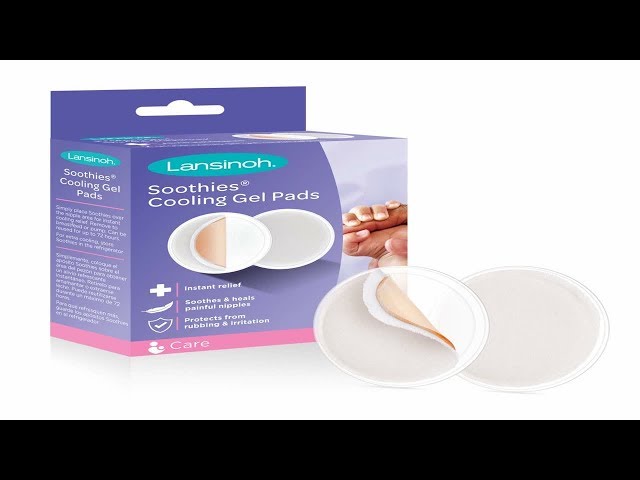 Lansinoh Soothies Cooling Gel Pads, 2 Count, Breastfeeding Essentials,  Provides Cooling Relief for Sore Nipples