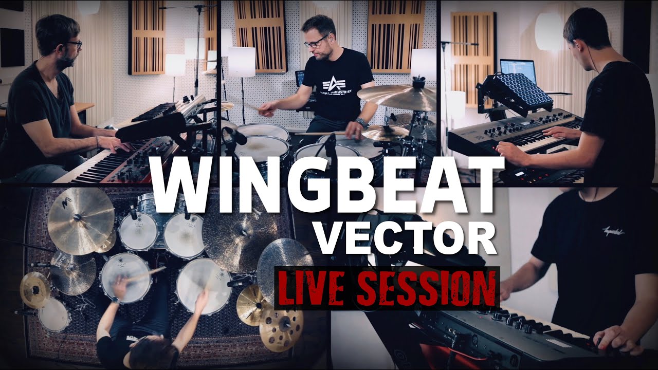Wingbeat "Vector" live space electro jazz studio session with synthesizers & drums