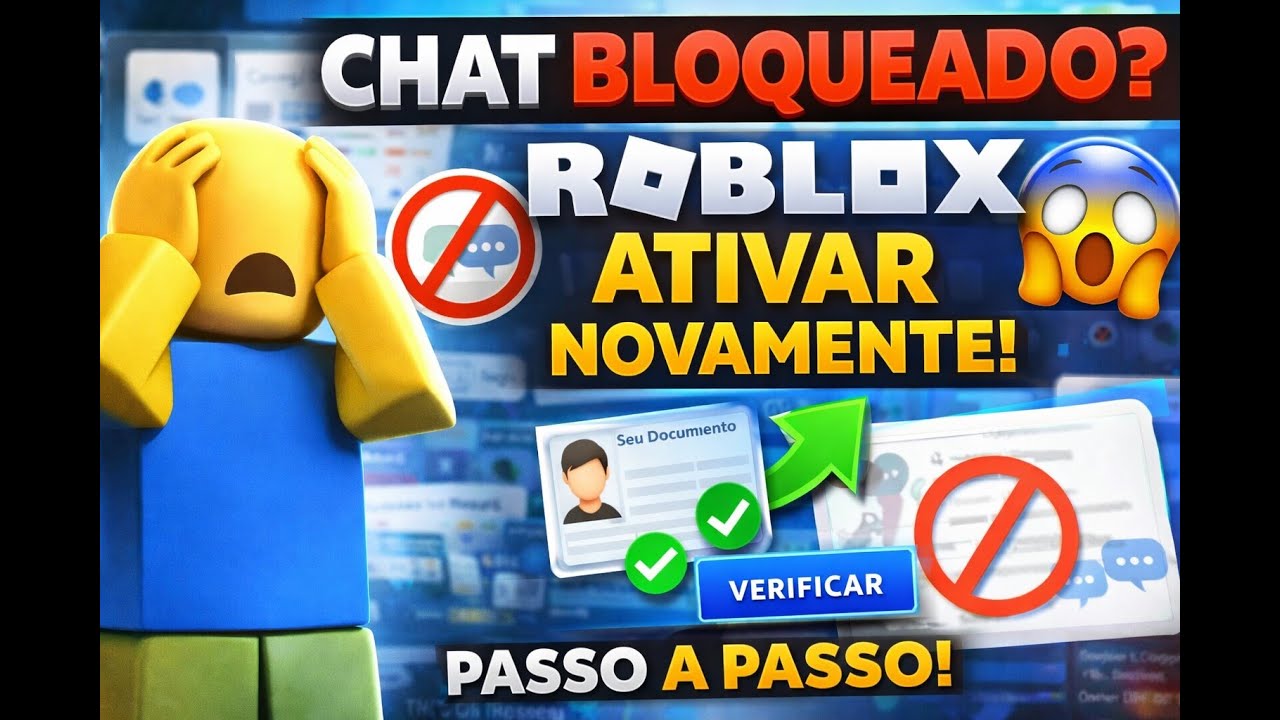 CHAT DO ROBLOX BLOQUEADO? 😱 Veja COMO ATIVAR NOVAMENTE (Nova Regra 2026)
