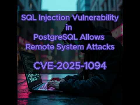 SQL Injection Vulnerability in PostgreSQL Allows Remote System Attacks - CVE-2025-1094
