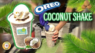 Oreo Coconut Shake from Mr Coconut Malacca Style Drinks Making  / Cafe Vlog