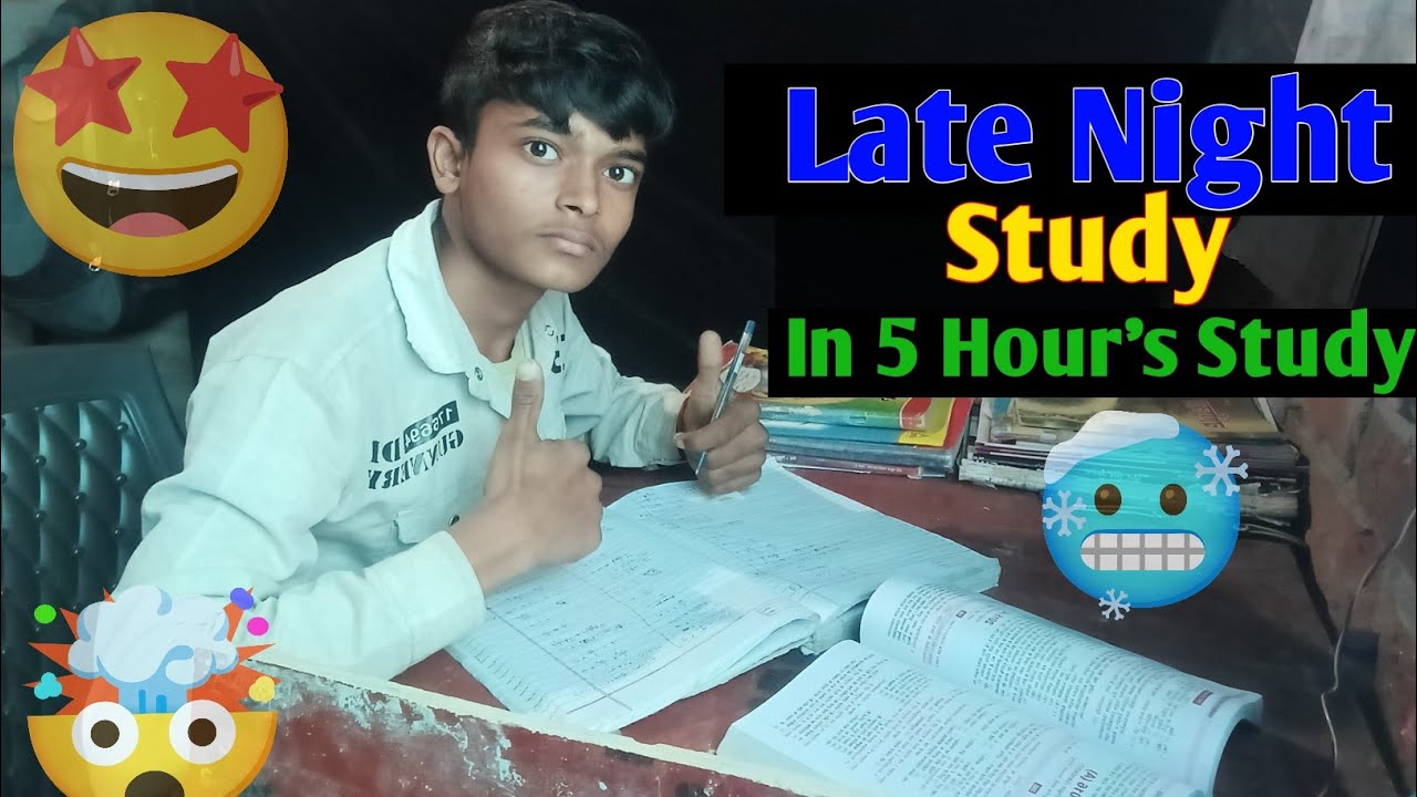 Late Night Study 🥶🤩 In 4 Hours 😱 | 