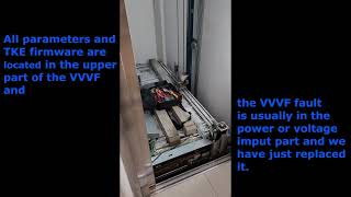Frequency inverter on elevator