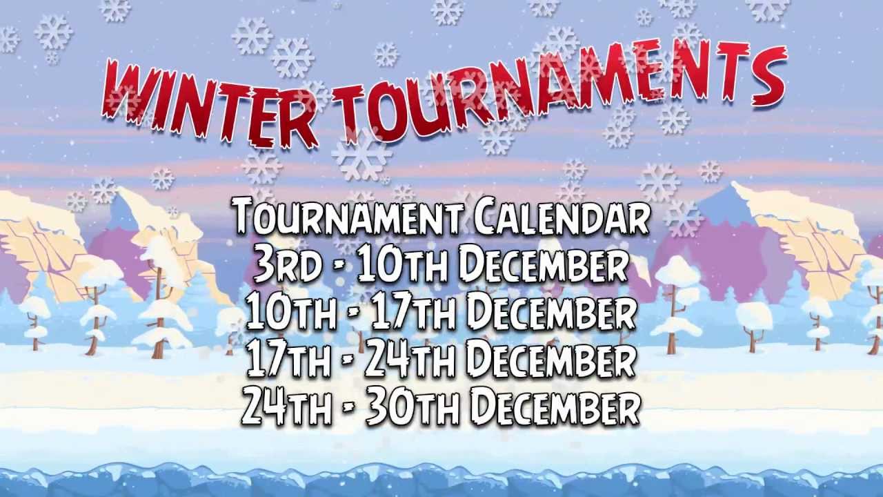 Angry Birds Friends Winter tournament - 4 weekly tournaments starting now!