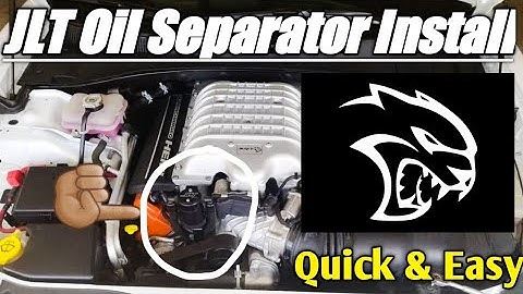JLT OIL SEPARATOR FOR HELLCAT INSTALL QUICK AND EASY
