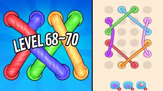 🏅 TANGLE ROPE 3D 🤪 Level 68~70 🧩 Gameplay Walkthrough