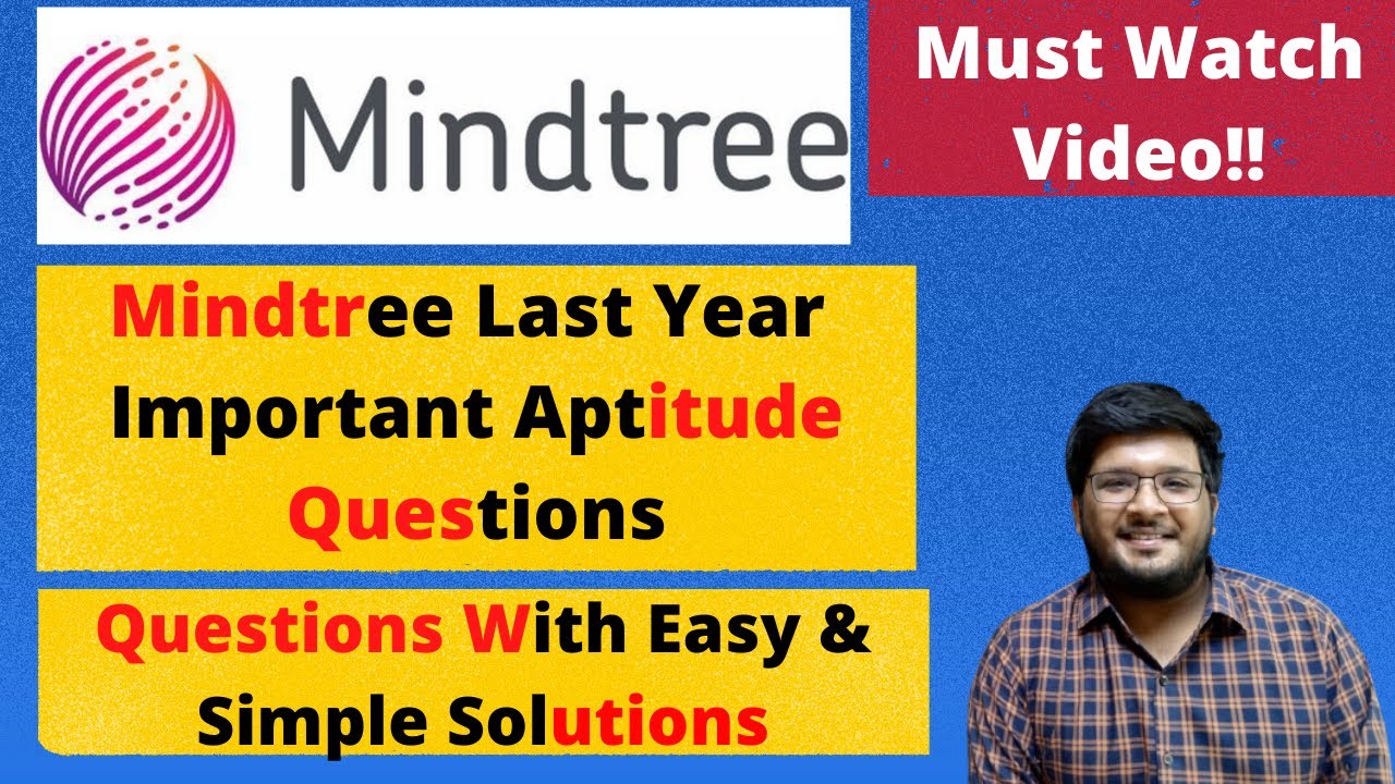 Mindtree Important Aptitude Questions | Last Year Questions With Solutions 🔥🔥