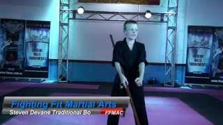 Stephen Devane from TeamFFMAC with his Bo Form at Martial Arts Superstars, Night of Champions