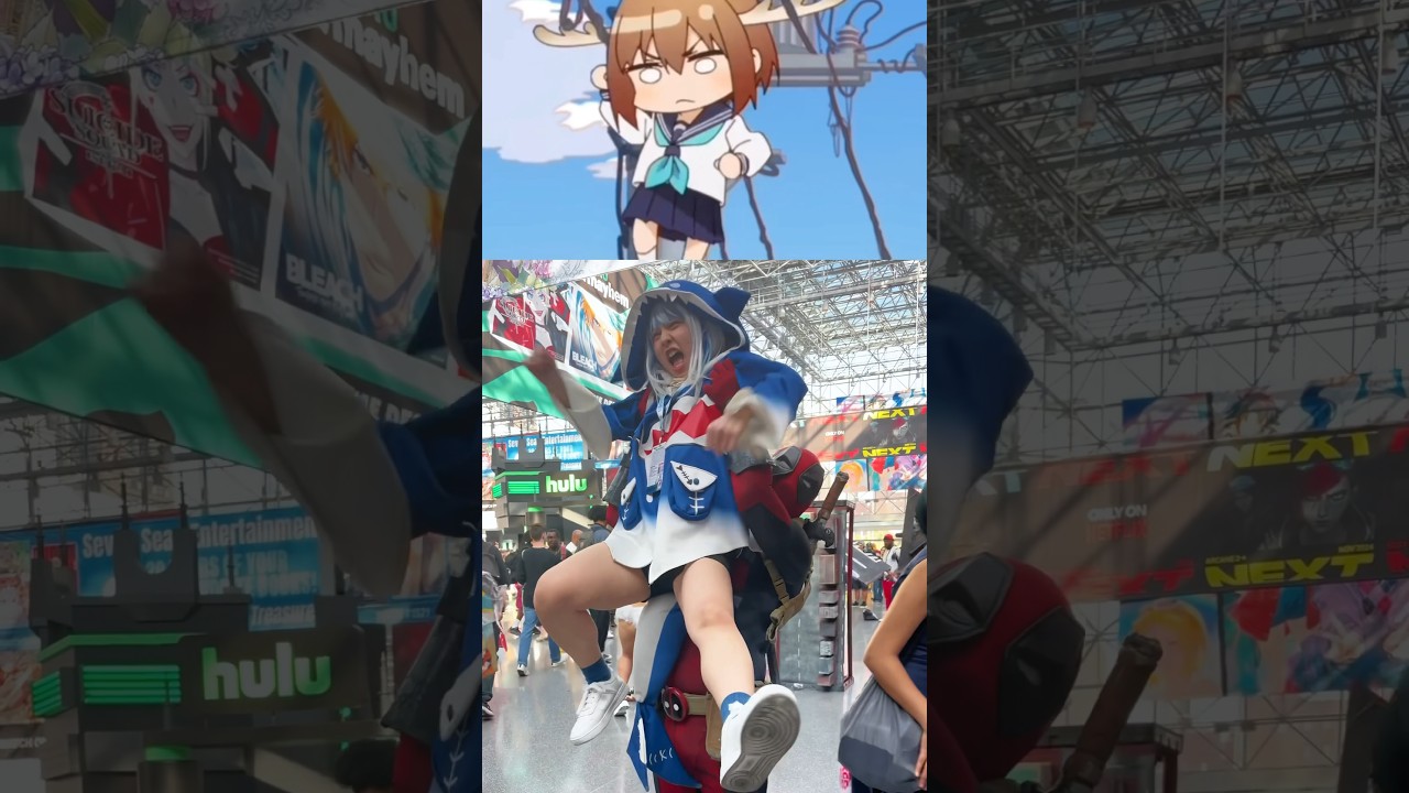 Deadpool found shark instead of deer #gawrgura #mydeerfriendnokotan