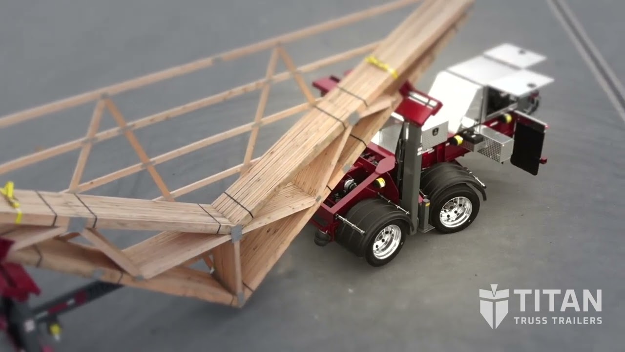 Getting Building Trusses into the Jobsite - Titan Truss Trailers