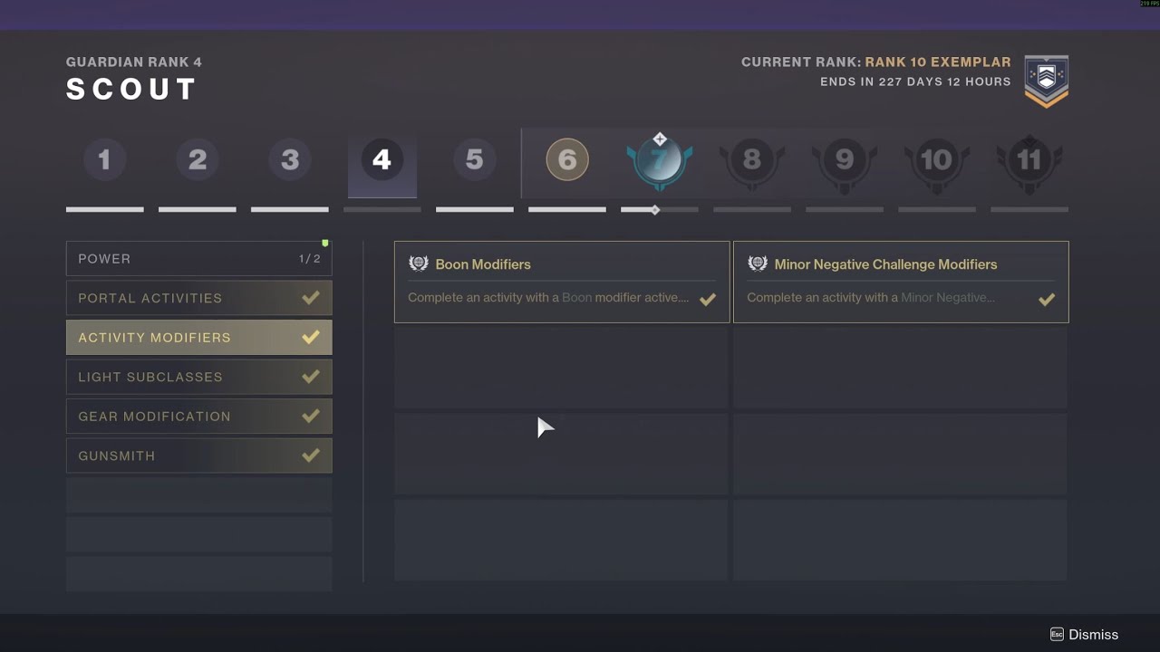 Destiny 2 Renegades - Guardian Ranks - Rank 4 requirements - Year of ...
