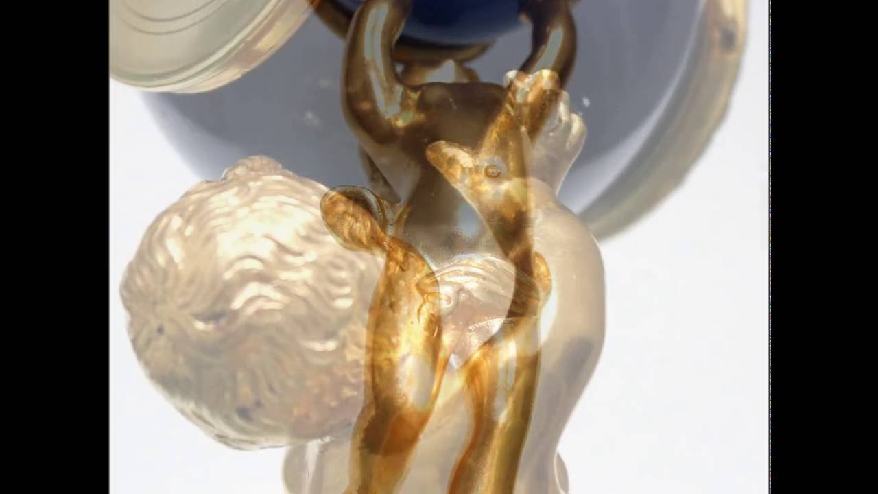 FRENCH Mantel TOP Clock Antique SAPPHIRE GILDED Putty Shelf France