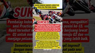 Sukses Hakim Danish tercepat | veda Ega finish P15 #moto3 #vedaegapratama #hakimdanish