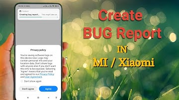How To Create Bug Report in MI/Xiaomi | Bug Report Creation in Android