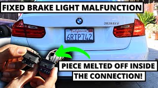 How To Fix Brake Light Malfunction Issue On F30 Bmw 328I335I