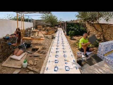 Project Garden | BIG Tiling Job & Old Stone Wall Restoration