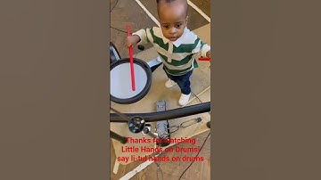 “1yr 3 Months Baby Drummer | Toddler Playing Drums 🎶🥁”