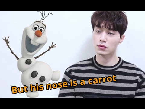 Lee Dong Wook looks like Frozen Olaf?