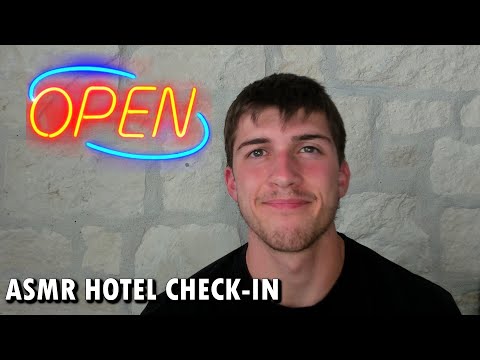 ASMR Relaxing Hotel Check-In Roleplay
