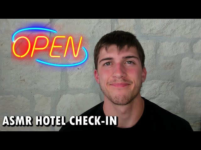 ASMR Relaxing Hotel Check-In Roleplay