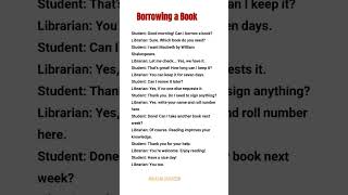 borrowing a book #foryou #shortvideo #viral #english #easy #best #subscribe #dialogue #like #books
