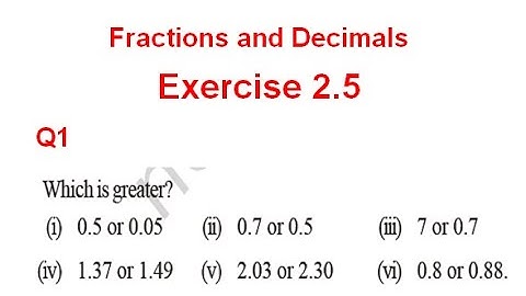 NCERT Solution CLASS-7(VII)  Mathematics CHAPTER-2 Fractions and Decimals  Ex-2.5 Q 1 @bhullar