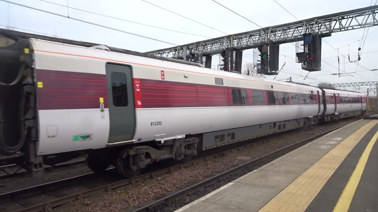 The (IET) Class 800 LNER 'Azuma' [5-Car Set] No.800202 was leaves from Platform Sidings at Carlisle.