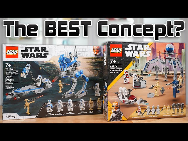 The Best LEGO Star Wars Clone Battle Packs? (75289 vs. 75372) 