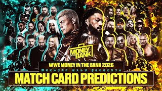 WWE Money in the Bank New Orleans 2026 Match Card Predictions 