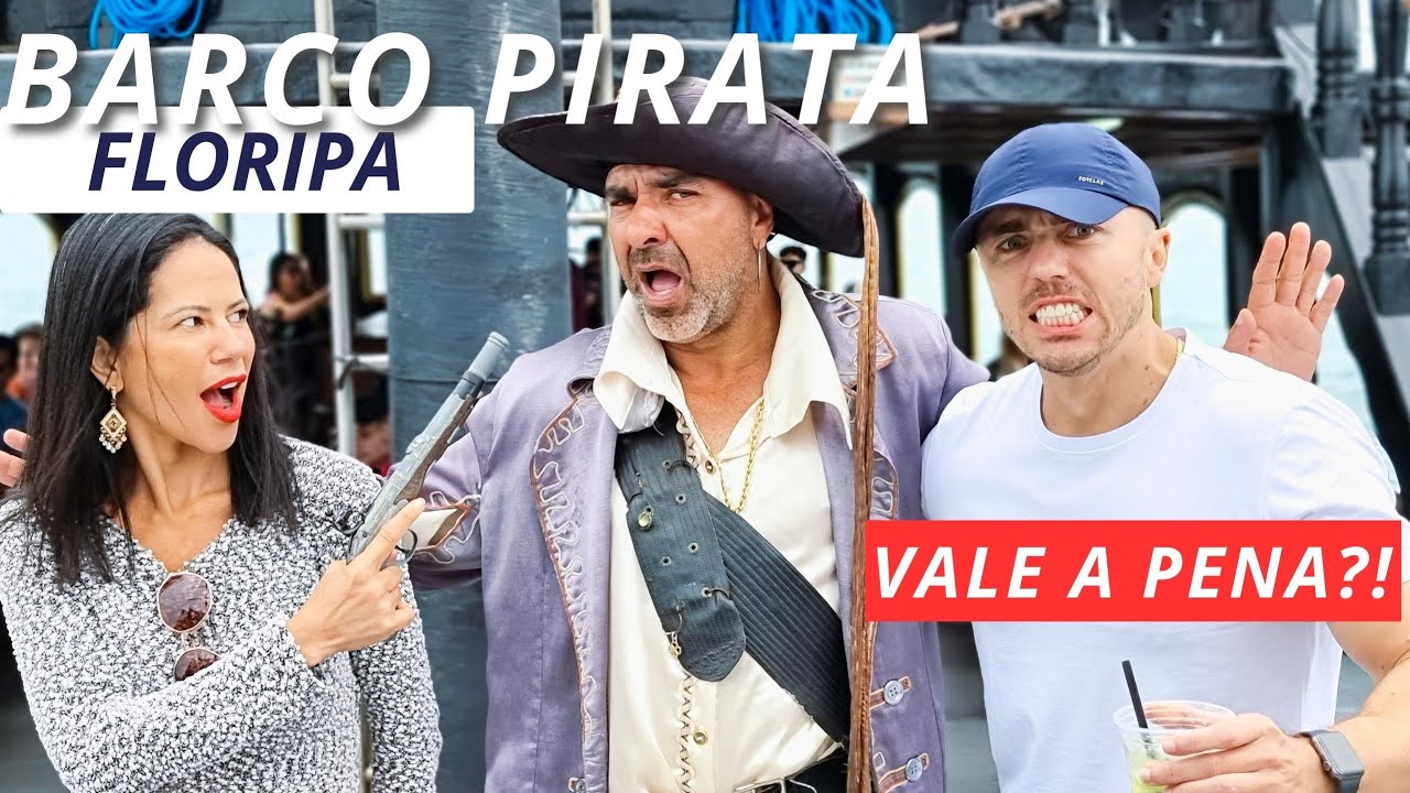 BARCO PIRATA EM FLORIANÓPOLIS | ILHAS DE RATONES E ANHATOMIRIN E BAÍA DOS GOLFINHOS