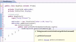 Intermediate Java Tutorial  - 34  - Creating a Simple Web Browser