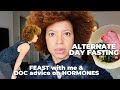 what I ate on ADF feast days and what the doctors told me about my hormones!