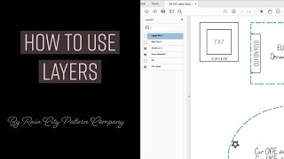 How to use the Layers feature on PDF Sewing Patterns