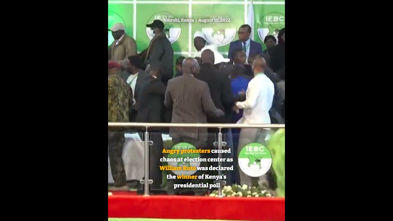 Chaos erupts at election center as Willam Ruto wins Kenya presidential vote